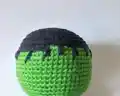 Monster Frankenstein Amigurumi Pattern step 4 - final assembly and finishing