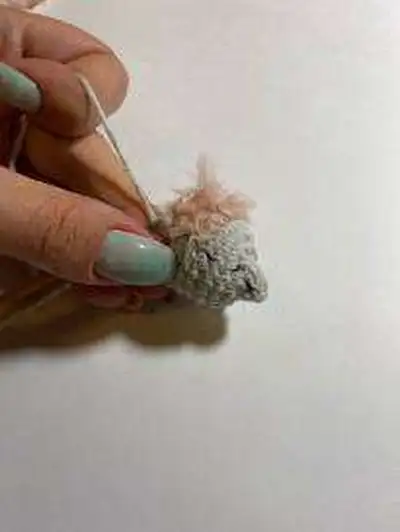 Funny Acorn Amigurumi Pattern step 4 - final assembly and finishing