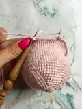 Piggy Bank Amigurumi Pattern step 4 - final assembly and finishing