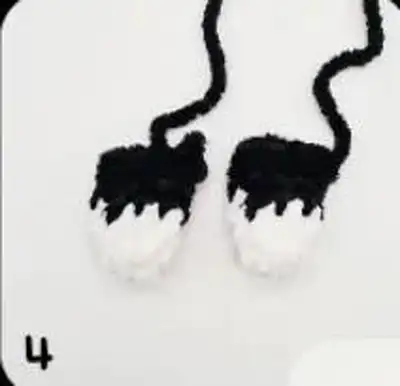 Jack Skellington Amigurumi Pattern step 3 - details and accessories