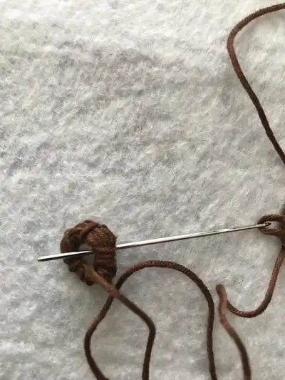 Bear Applique Baby Vest Crochet Pattern step 3 - details and accessories
