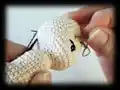 Mini Baby Doll Amigurumi Pattern step 4 - final assembly and finishing
