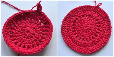 Strawberry Purse Pattern step 4 - final assembly and finishing