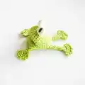 Crochet Frog Amigurumi Pattern step 1 - construction progress