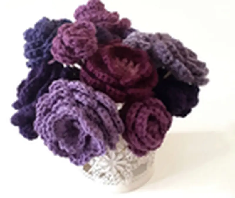 Free Beginner Friendly crochet pattern: International Women's Day Flowers Pattern - Easy to follow tutorial