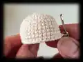 Mini Baby Doll Amigurumi Pattern step 4 - final assembly and finishing