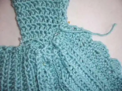 Baby Mermaid Costume Crochet Pattern step 4 - final assembly and finishing