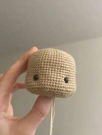 Alice, the Doll Amigurumi Pattern step 2 - assembly progress