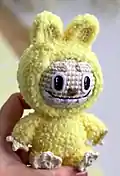 Fluffy Bunny LaBuBu Amigurumi Pattern step 4 - final assembly and finishing