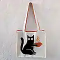 Cat with a Cup Crochet Pattern step 1 - construction progress