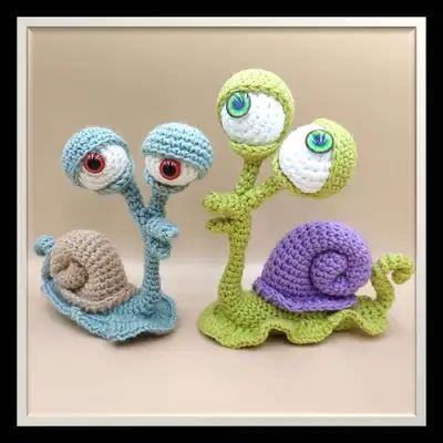 Snail Amigurumi Pattern step 1 - construction progress