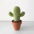 Desert Crochet Cactus Amigurumi Pattern step 1 - construction progress