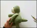 Mini Dragon Amigurumi Pattern step 4 - final assembly and finishing