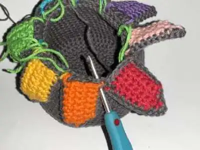 Octopus Surprise Amigurumi Pattern step 4 - final assembly and finishing