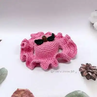 Fruits Hat Pet Amigurumi Pattern step 1 - construction progress