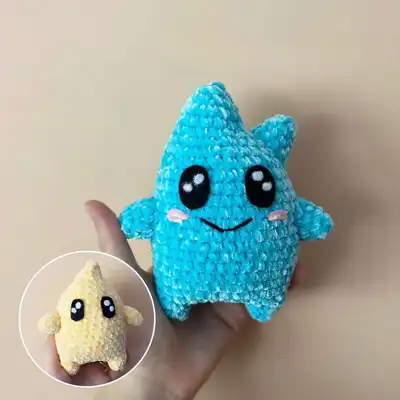 Luma Star Amigurumi Pattern step 1 - construction progress