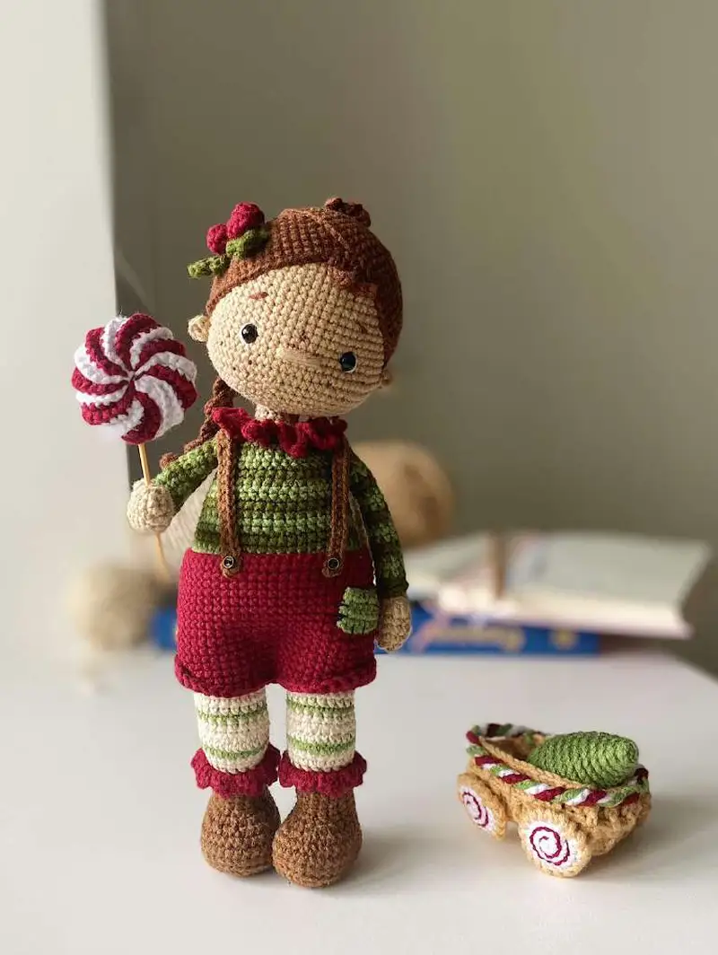 Free Intermediate crochet pattern: Alice, the Doll Amigurumi Pattern - Easy to follow tutorial