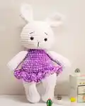 Lily Bunny Amigurumi Pattern step 4 - final assembly and finishing
