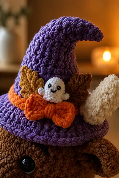 Halloween Cute Dragon Amigurumi Pattern step 2 - assembly progress