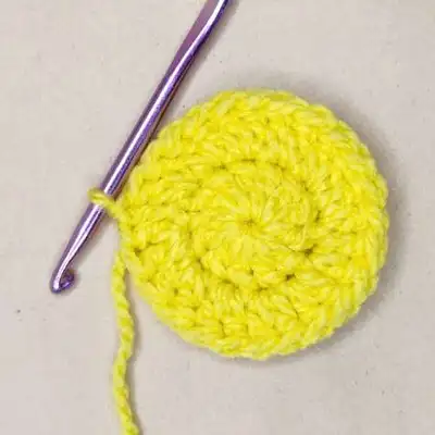 Fish Granny Square Crochet Pattern step 2 - assembly progress