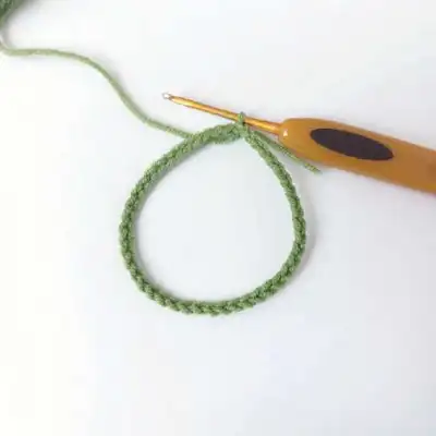 Fruit Stacking Toy Amigurumi Pattern step 2 - assembly progress
