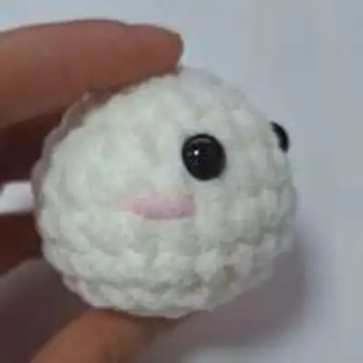Nemo Mussel Amigurumi Pattern step 2 - assembly progress