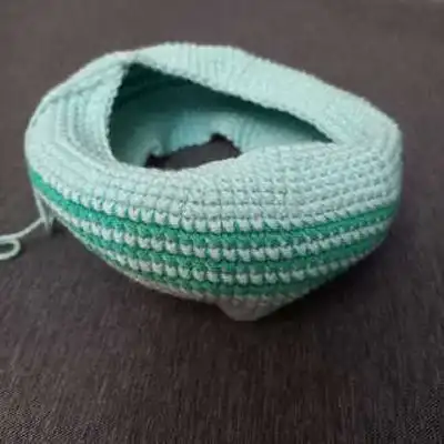 Sunflower Stacking Toy Amigurumi Pattern step 4 - final assembly and finishing