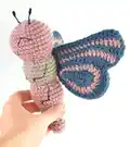 Ava the Butterfly Amigurumi Pattern step 1 - construction progress
