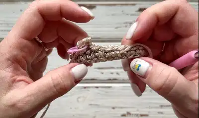Chunky chain Pattern step 4 - final assembly and finishing