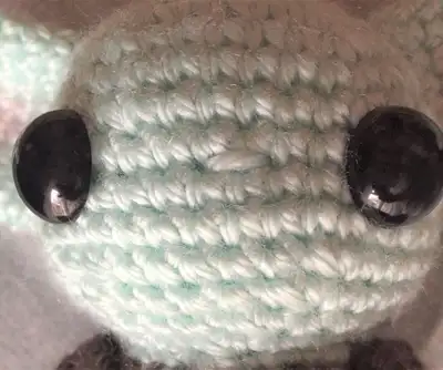 Azumarill Amigurumi Pattern step 4 - final assembly and finishing