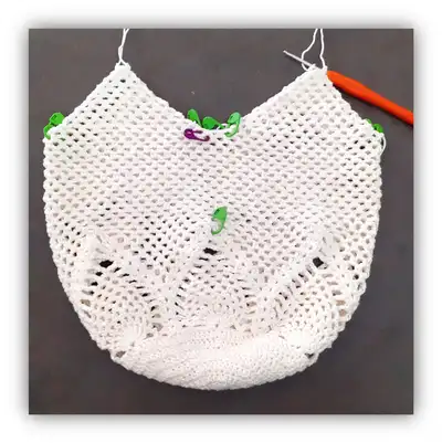 Pineapple Bag Pattern step 4 - final assembly and finishing