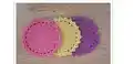 Easy Crochet Coasters Pattern step 1 - construction progress