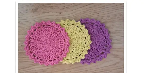 Easy Crochet Coasters Pattern
