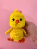 Chick Amigurumi Pattern step 4 - final assembly and finishing
