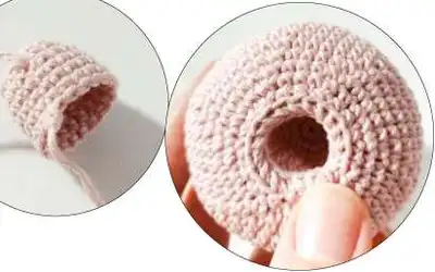 Worm Amigurumi Pattern step 3 - details and accessories