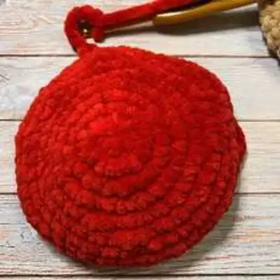 Hat and Scarf Only Amigurumi Pattern step 2 - assembly progress