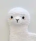 Layla the Llama Amigurumi Pattern step 4 - final assembly and finishing
