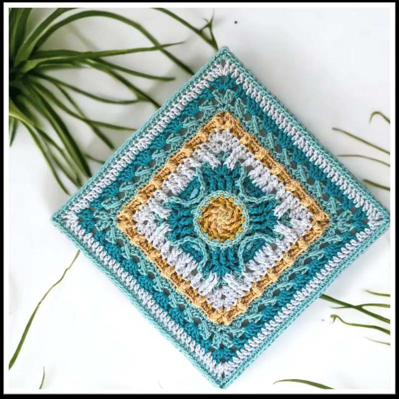 Free Intermediate crochet pattern: Marley Mae Square Pattern - Easy to follow tutorial