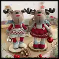 Reindeer Amigurumi Pattern step 1 - construction progress