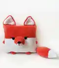 Pillow- Fox Amigurumi Pattern step 1 - construction progress