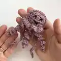 Ragdoll Pocket Jellyfish Amigurumi Pattern step 1 - construction progress