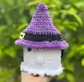 No Sew Ghosts Wearing Hats Amigurumi Pattern step 2 - assembly progress