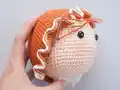 Caro-The Coral Girl Amigurumi Pattern step 4 - final assembly and finishing