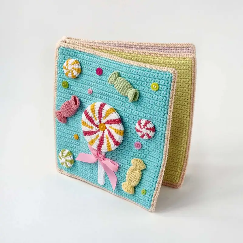 Free Intermediate crochet pattern: Sweet Quiet Book Pattern - Easy to follow tutorial