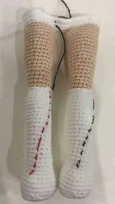 Doll Aybuke Amigurumi Pattern step 4 - final assembly and finishing