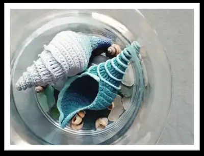 Tulip Shell Amigurumi Pattern step 2 - assembly progress