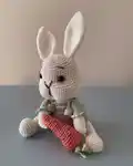 Bunny with Carrot Amigurumi Pattern step 4 - final assembly and finishing