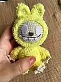 Fluffy Bunny LaBuBu Amigurumi Pattern step 2 - assembly progress