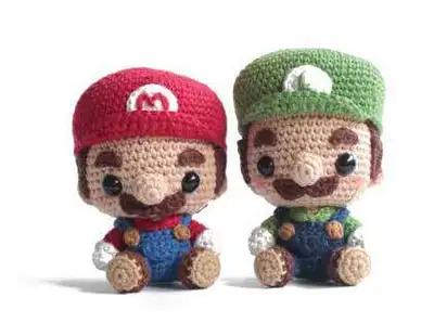 Plumbers and Pipes Amigurumi Pattern step 2 - assembly progress