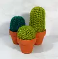 Cactus Amigurumi Pattern step 2 - assembly progress